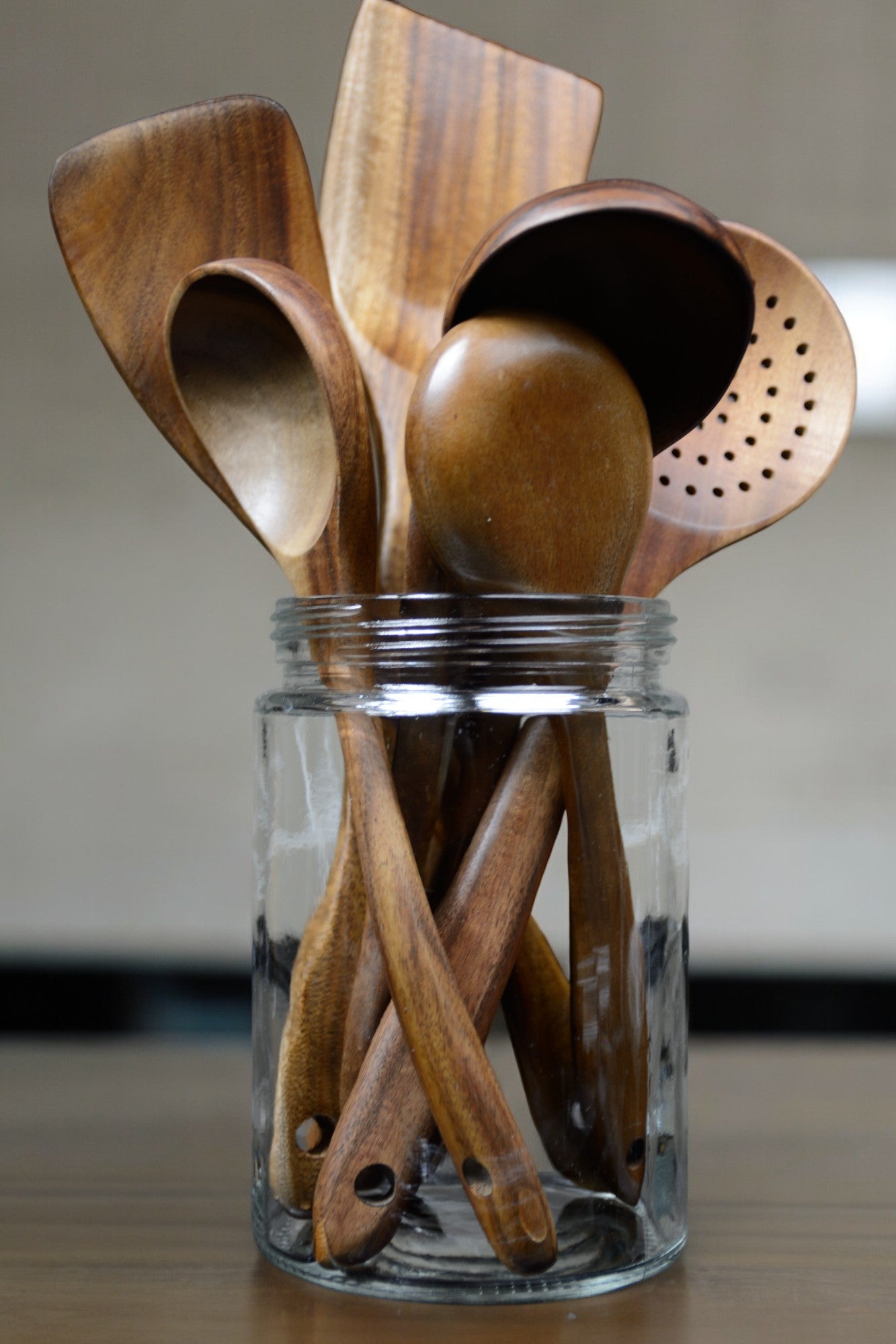 Thai Teak Natural Wood Tableware Spoon